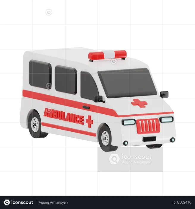 Ambulance  3D Icon