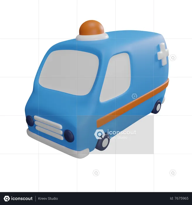 Ambulance  3D Icon