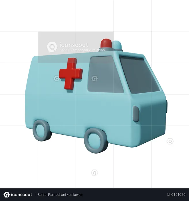 Ambulance  3D Icon