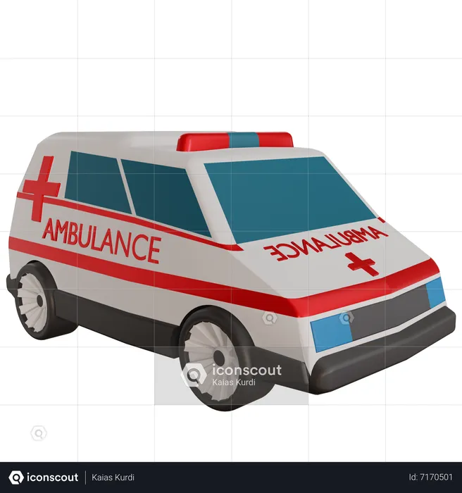 Ambulance  3D Icon