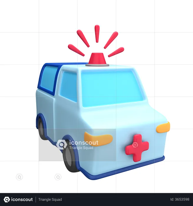 Ambulance  3D Illustration