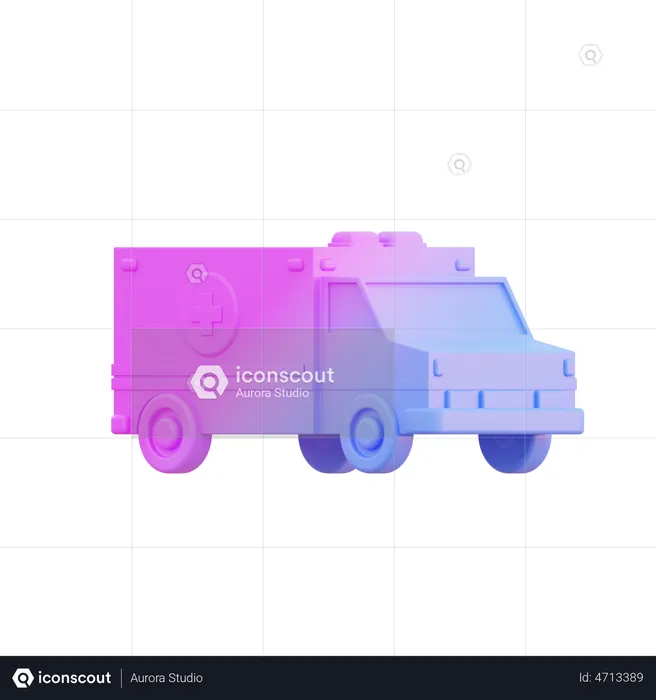 Ambulance  3D Illustration