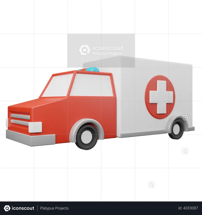 Ambulance  3D Illustration