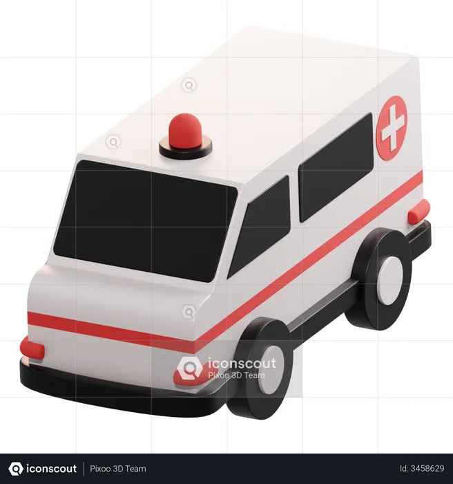 Ambulance  3D Illustration