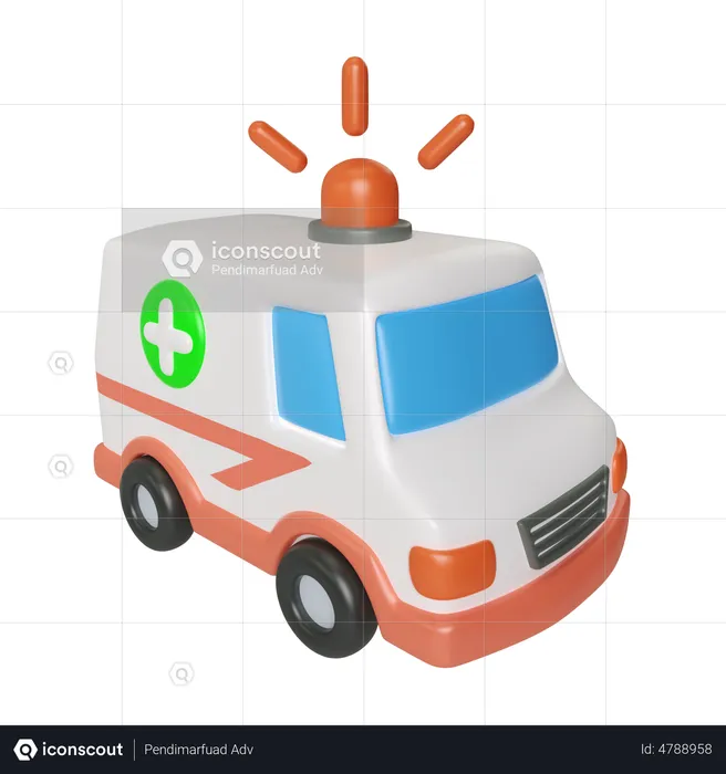 Ambulance  3D Illustration