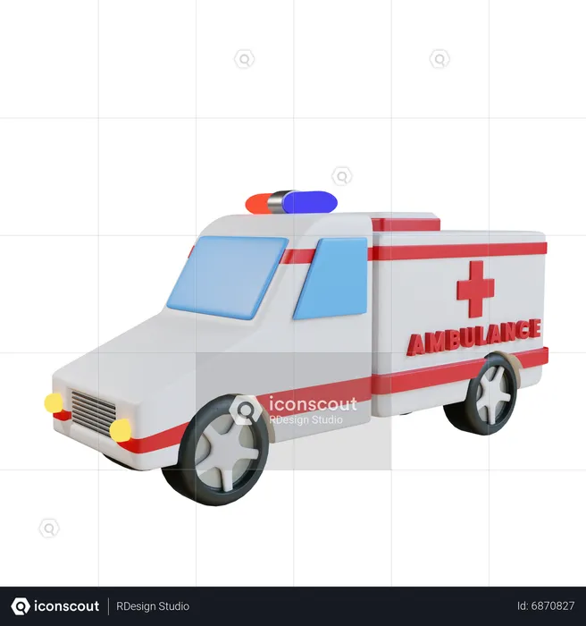 Ambulance  3D Icon