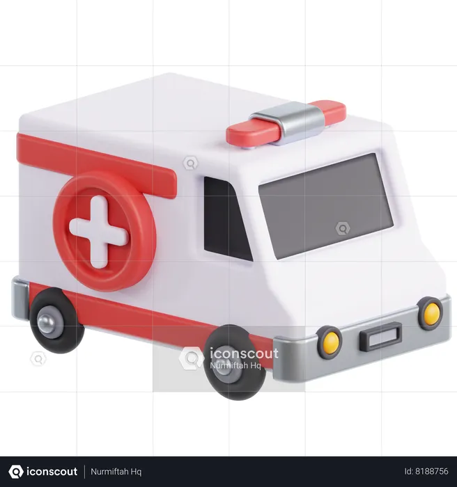 Ambulance  3D Icon