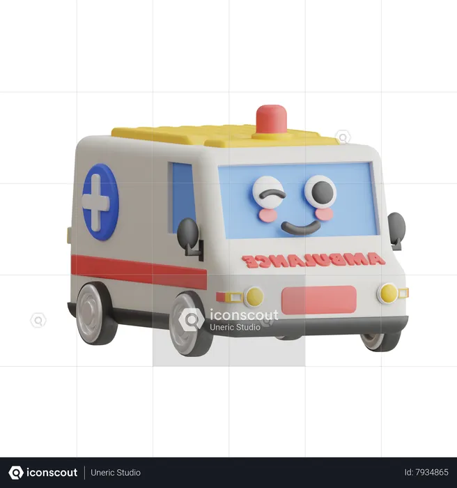 Ambulance  3D Icon