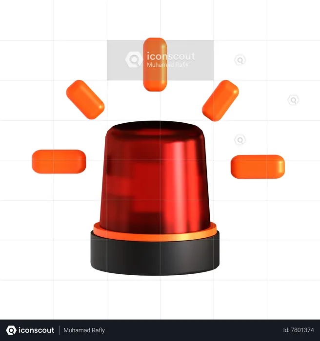 Ambulance Siren  3D Icon