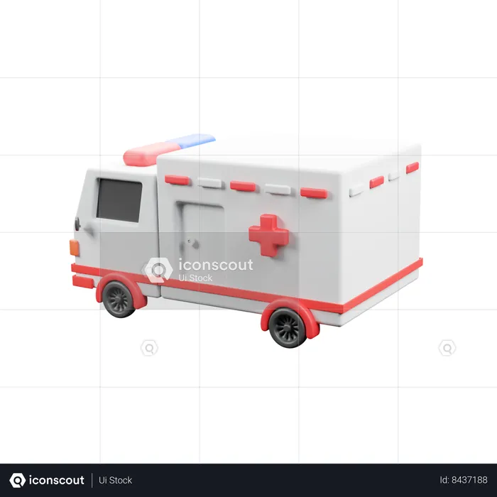 Ambulance Van  3D Icon