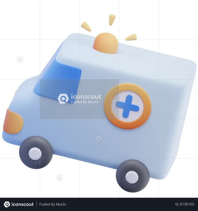 Ambulancia  3D Icon