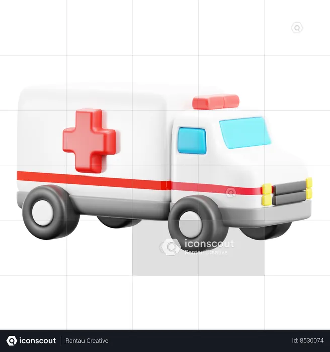 Ambulancia  3D Icon