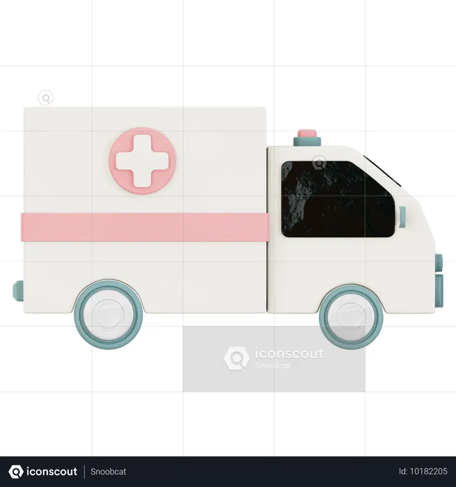 Ambulância  3D Icon