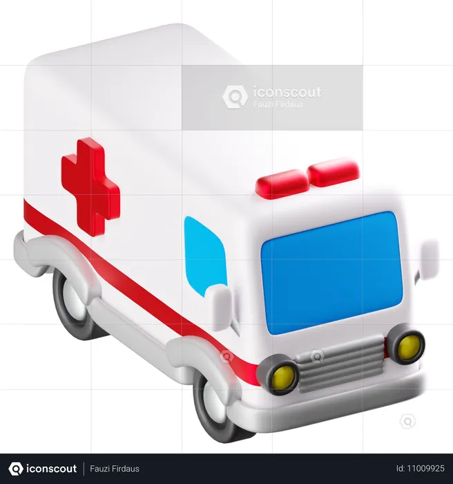 Ambulância  3D Icon