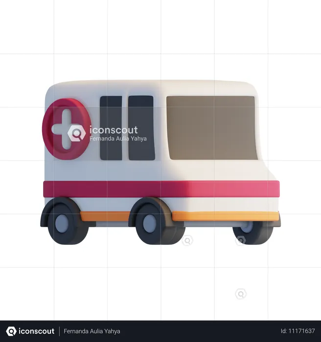 Ambulância  3D Icon