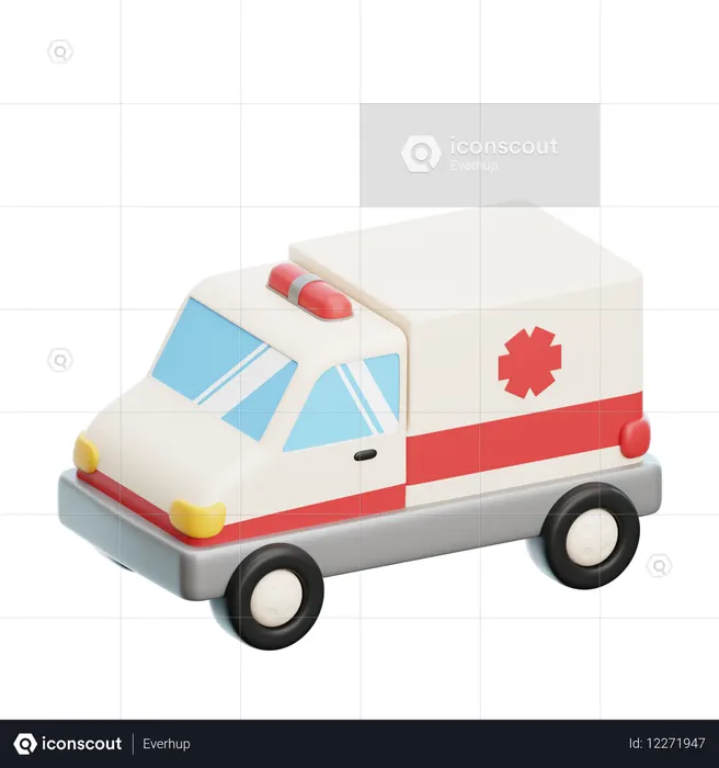 Ambulancia  3D Icon