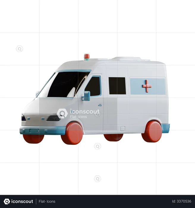 Ambulância  3D Illustration