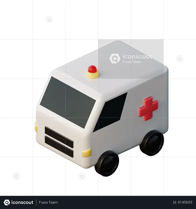 Ambulância  3D Illustration