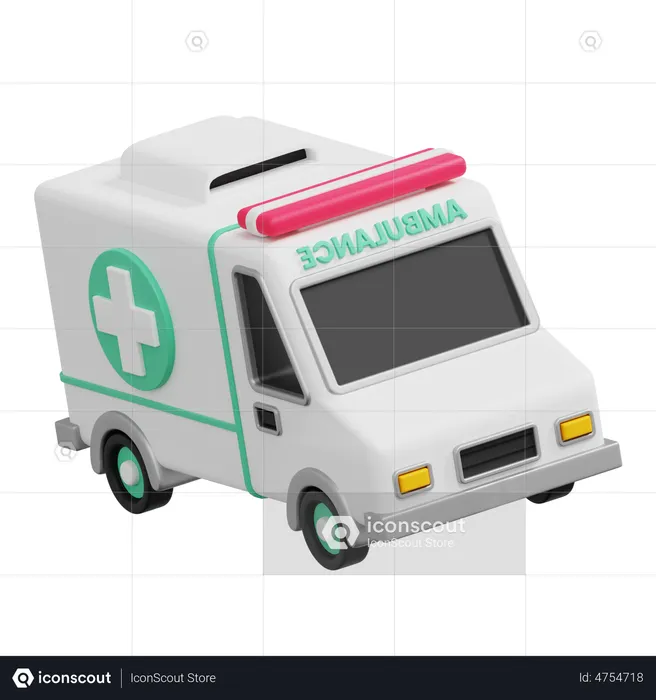 Ambulância  3D Icon