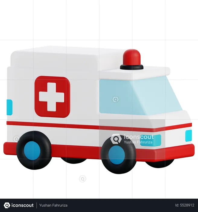 Ambulancia  3D Icon