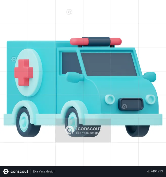 Ambulância  3D Icon