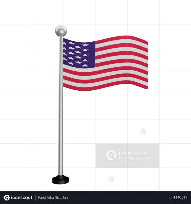 America Flag Flag 3D Flag