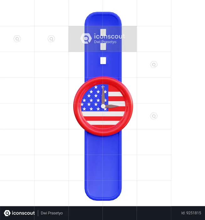 America Watch  3D Icon