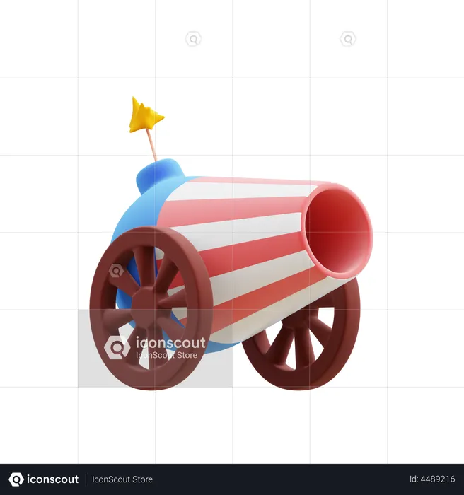 American cannon  3D Icon