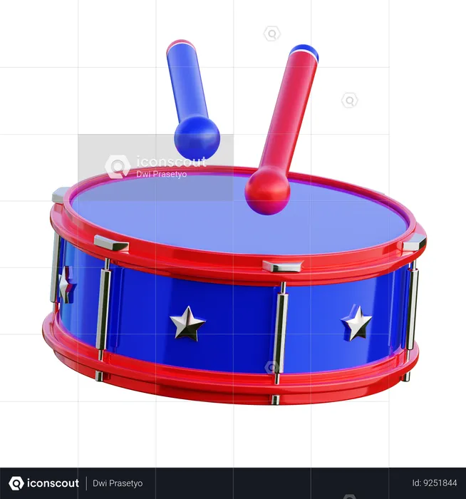 American Drum  3D Icon
