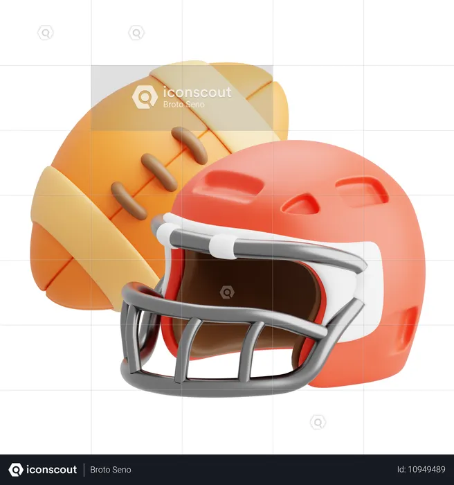 American football  3D Icon