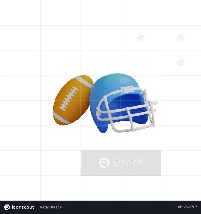 American Football  3D Icon