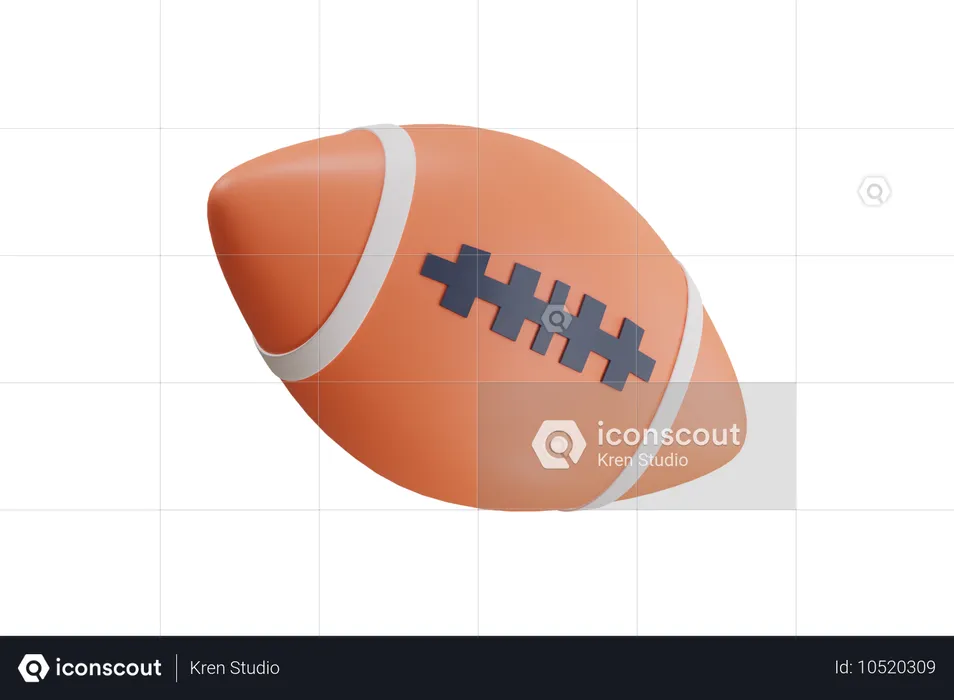 American Football  3D Icon