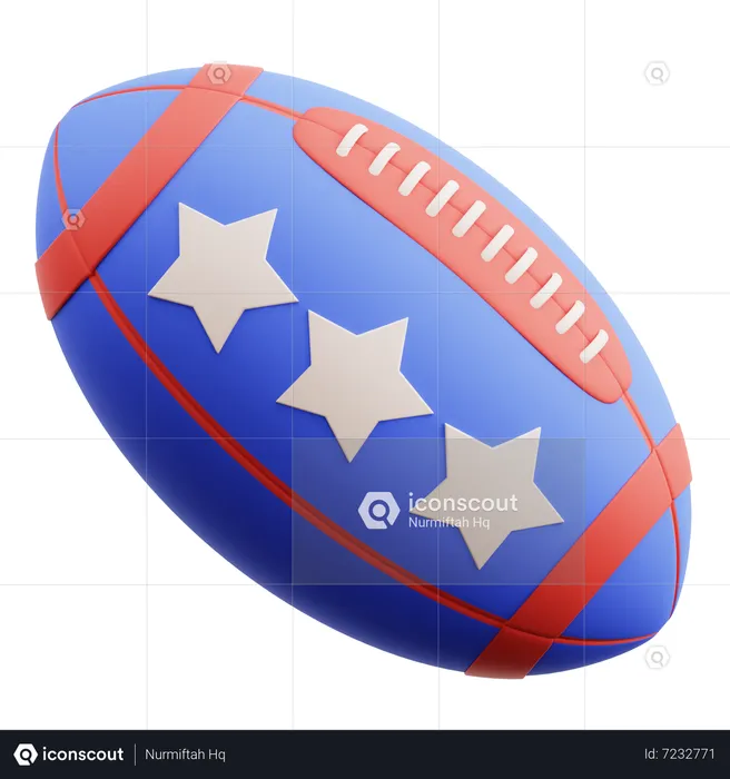 American Football  3D Icon