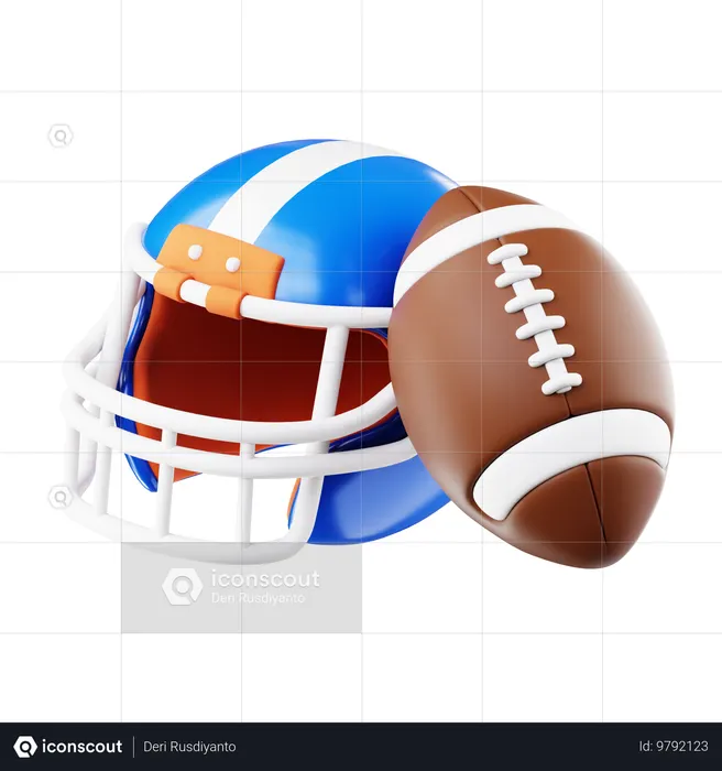 American football  3D Icon