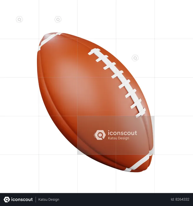 American Football Ball  3D Icon