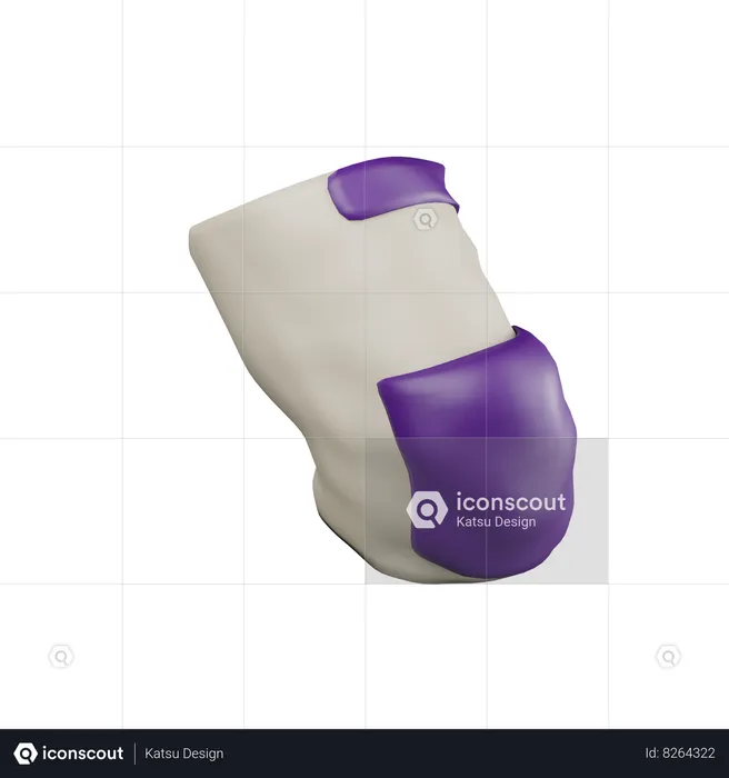 American Football Elbow Pads  3D Icon