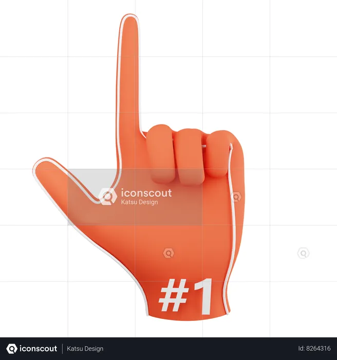 American Football Finger Supporter  3D Icon