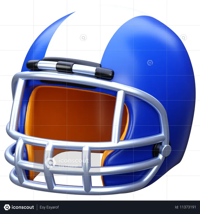 미식축구 헬멧  3D Icon