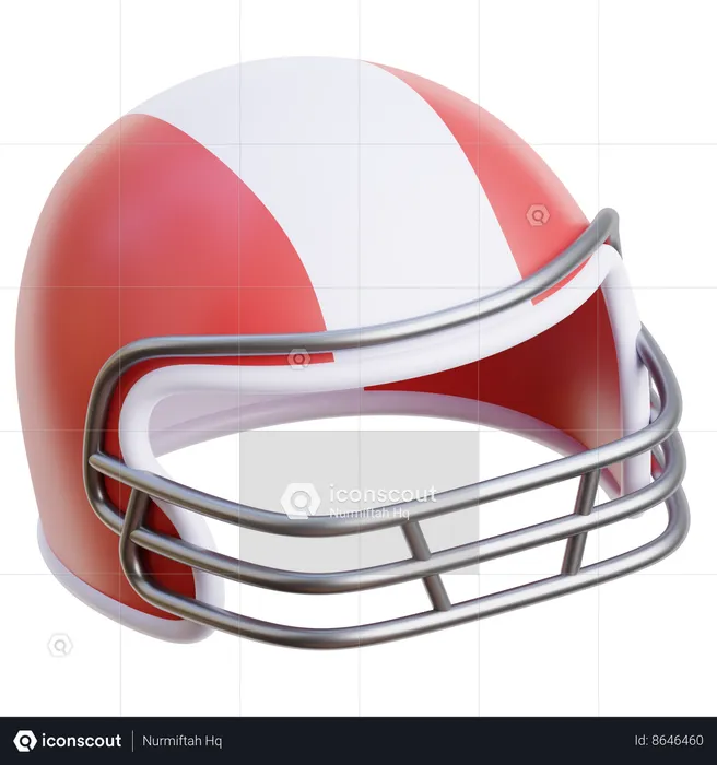 American Football Helmet  3D Icon