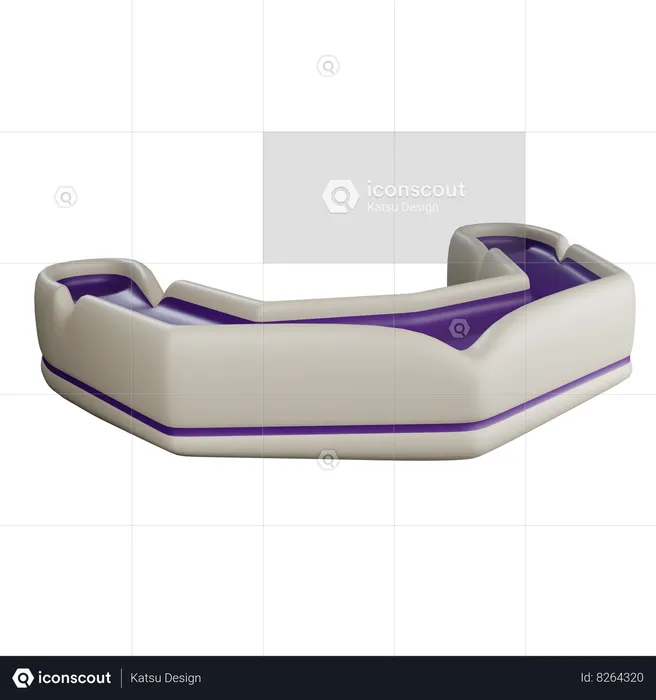 American Football Mouthguard  3D Icon