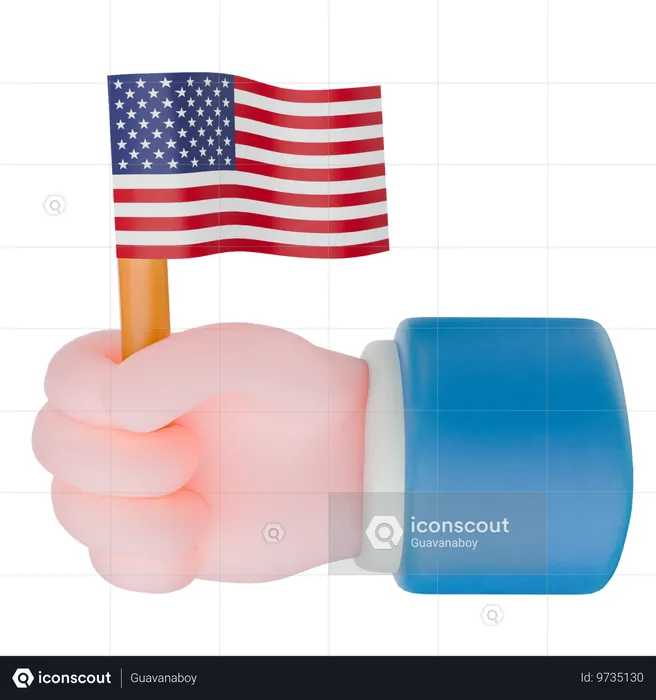미국 독립기념일  3D Icon