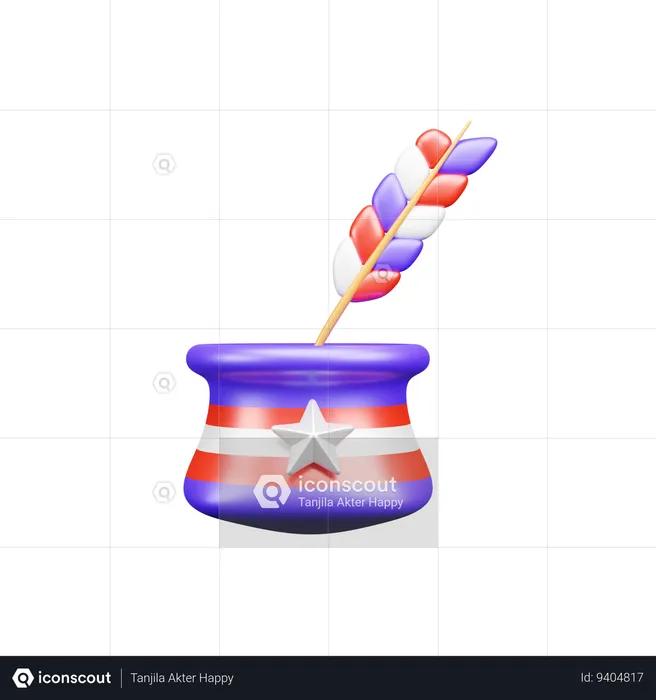 American ink pen  3D Icon