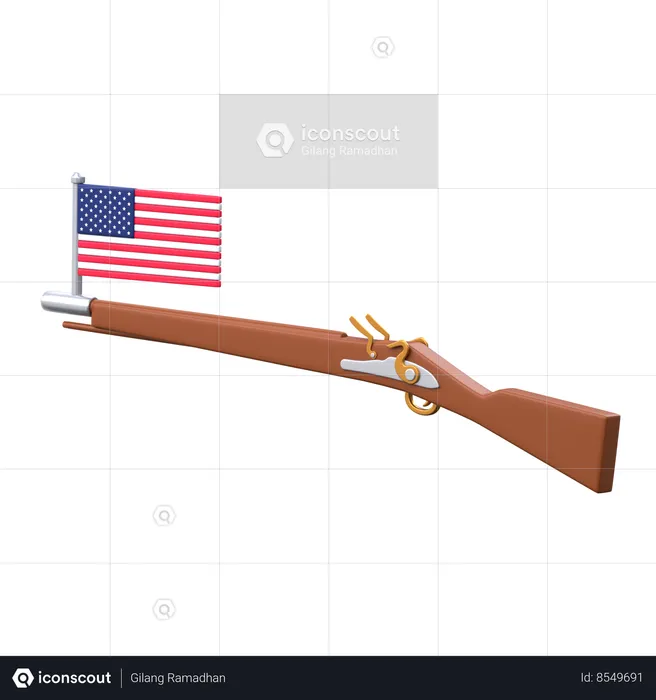 American Revolution  3D Icon
