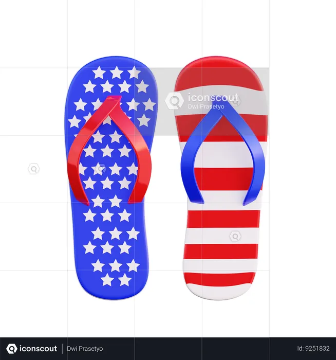 American Slippers  3D Icon