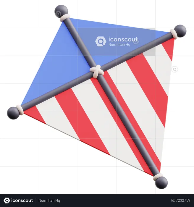 Amerikanischer Drachen  3D Icon