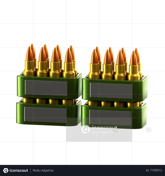 Ammo Stack  3D Icon