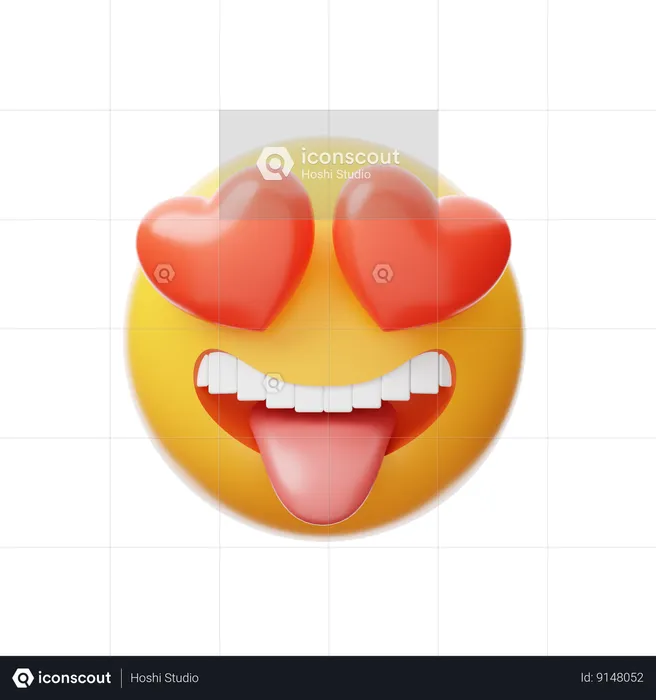 Amor Emoji 3D Icon