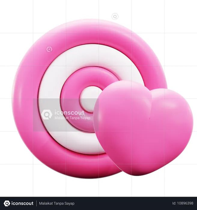 Alvo de amor  3D Icon