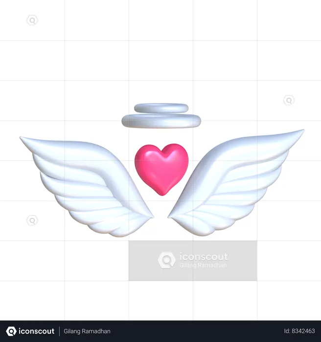 Ángel de amor  3D Icon