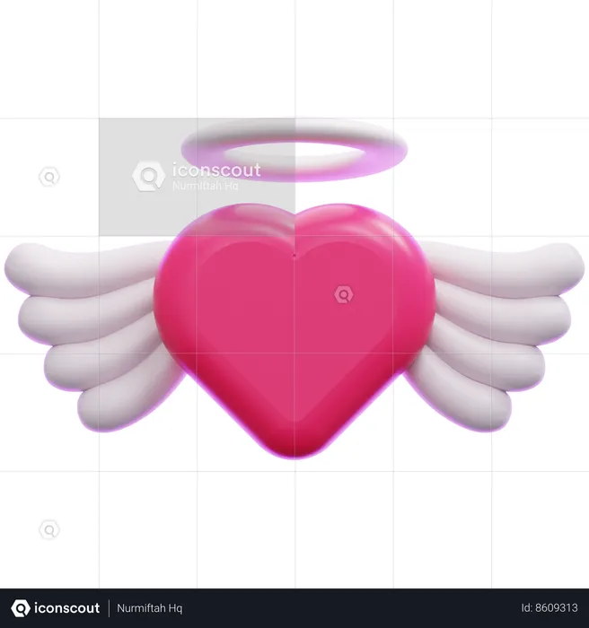 Ángel de amor  3D Icon